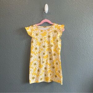 Girls Yellow Size 4/ 5 XS Extra Small Sunflower Short Sleeve Dress